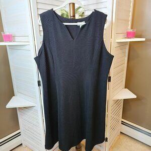 NorthStyle Plus Size 22W Midi Dress, Black, Sleeveless